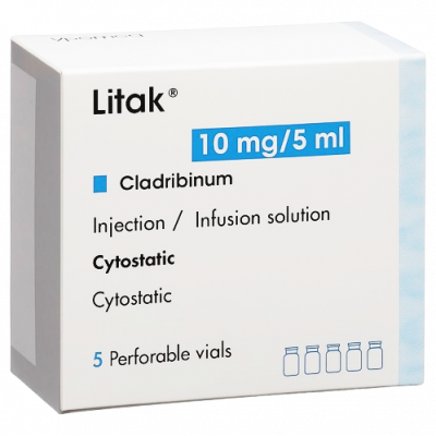 LITAK 10 MG / 5 ML ( CLADRIBINE ) FOR SUBCUTANEOUS AND IV INFUSION 5 VIALS